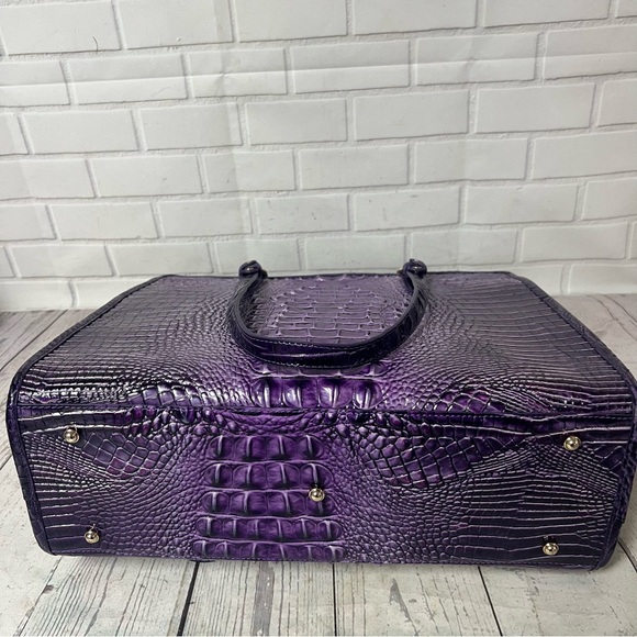Brahmin Tia Purple Ultraviolet Ombre Melbourne S77 1708 00580 - Picture 3 of 16